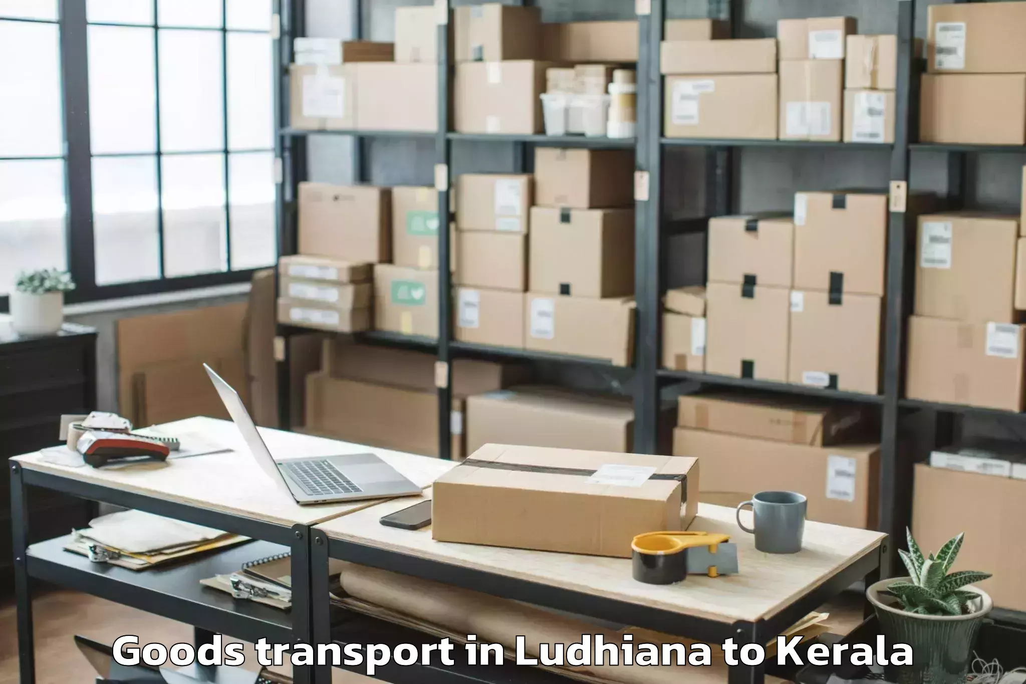 Ludhiana to Kochi Goods Transport Booking